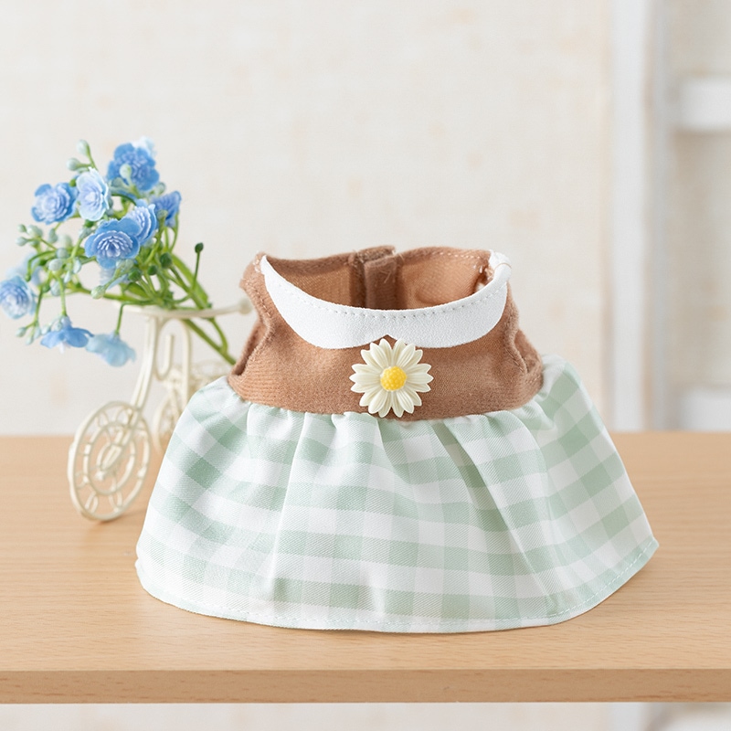 人形洋服　　アニメータードール服　ミッフィー様　お取り置き商品ページ　5着セット Flower Miffy 着せかえお洋服 デイジーチェックブラウン アート