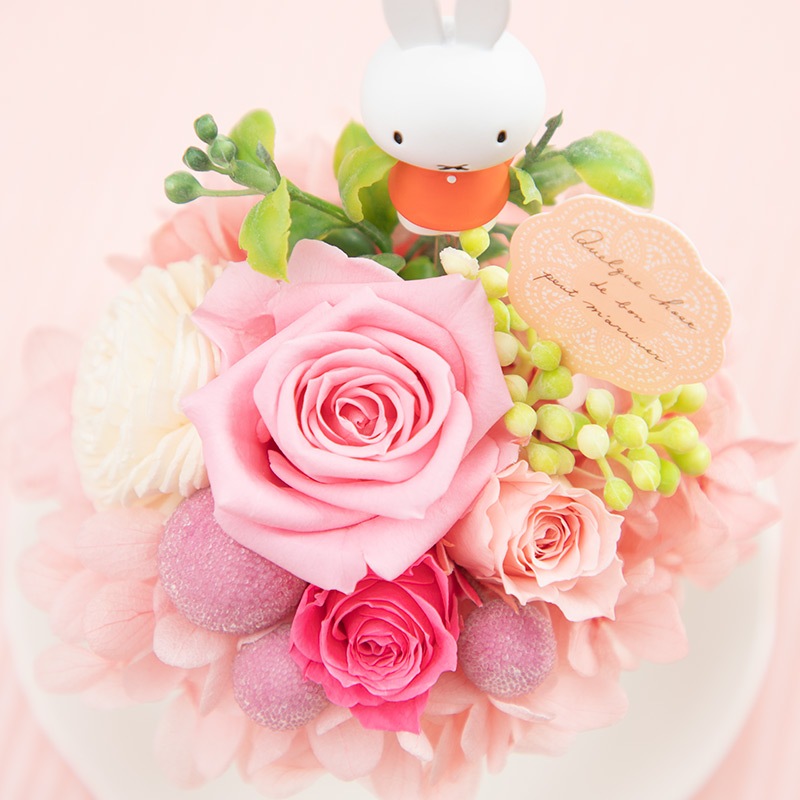 Flower Miffy ティーカッププリアレンジ ピンク | アレンジメント・花