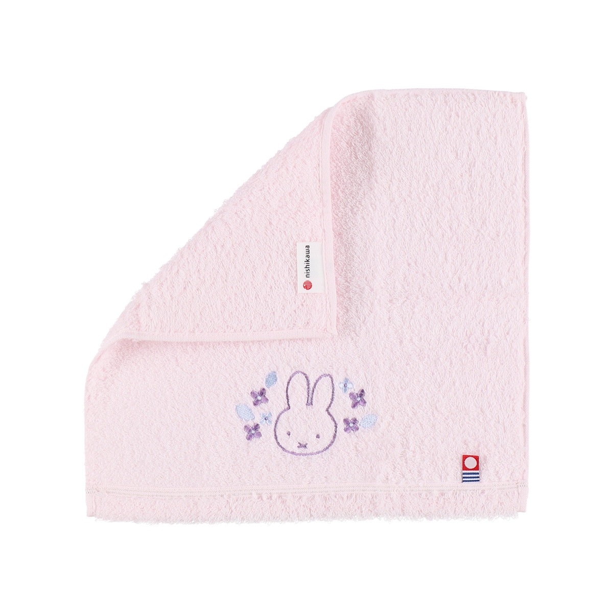 Flower Miffy わたいろ アジサイ フェイス＆ハンドタオル アート