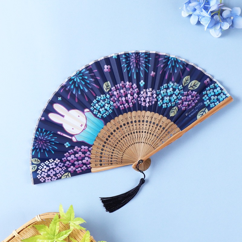 Flowermiffy 扇子 花火アジサイ グッズ商品 和小物 手ぬぐい ミッフィーのお花屋さん Flower Miffy Flowermiffy 扇子 花火アジサイ グッズ商品 和小物 手ぬぐい ミッフィーのお花屋さん Flower Miffy