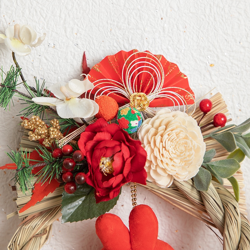 予約商品：お正月】Flower Miffy お正月しめ飾り 福だるま※12月上旬お