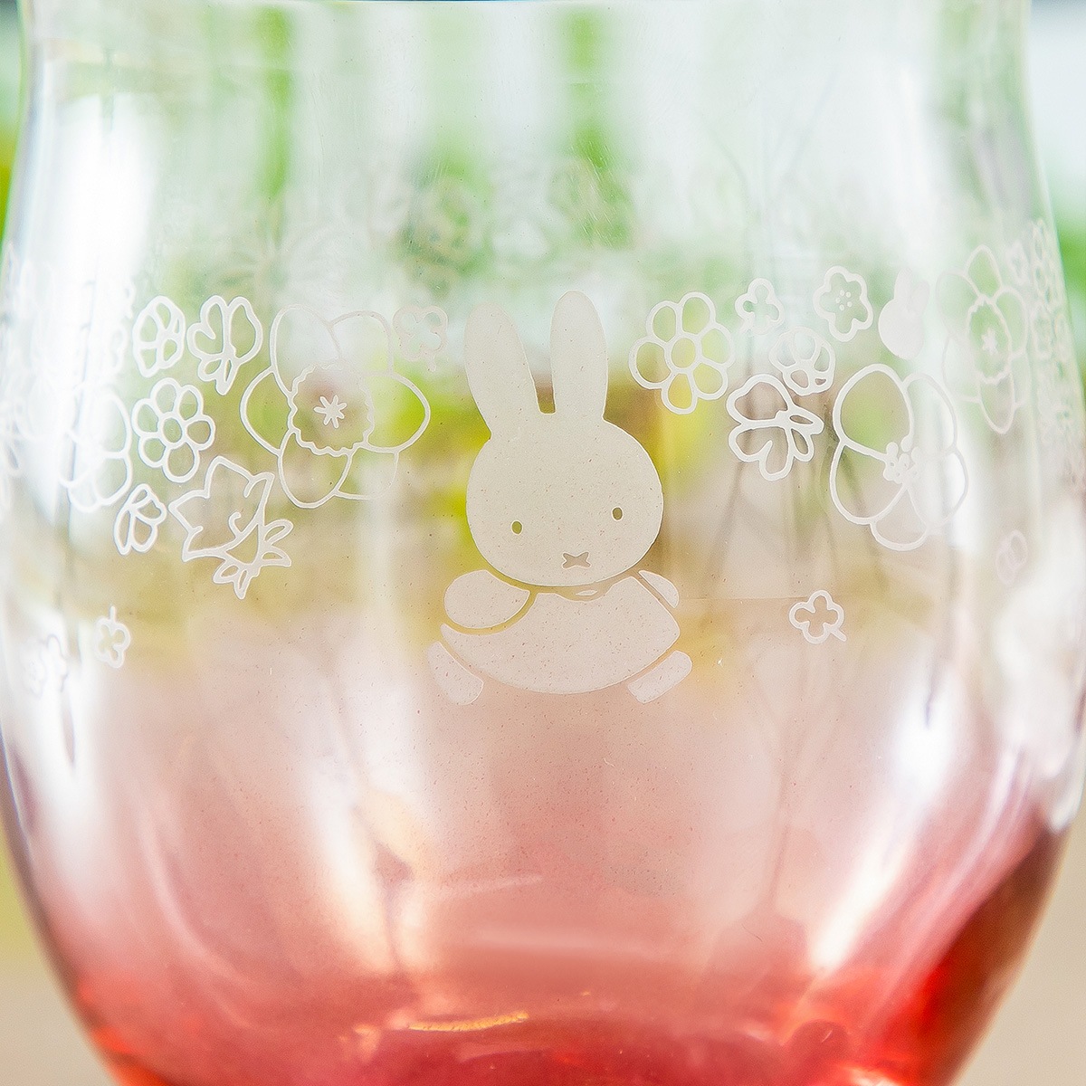 Flower Miffy カラフルグラス フラワーフリル ピンク アートフラワー
