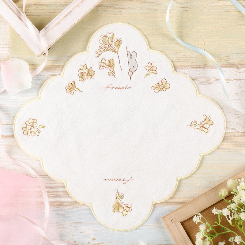Flower Miffy バースデーフラワーミニタオル フリージア アート