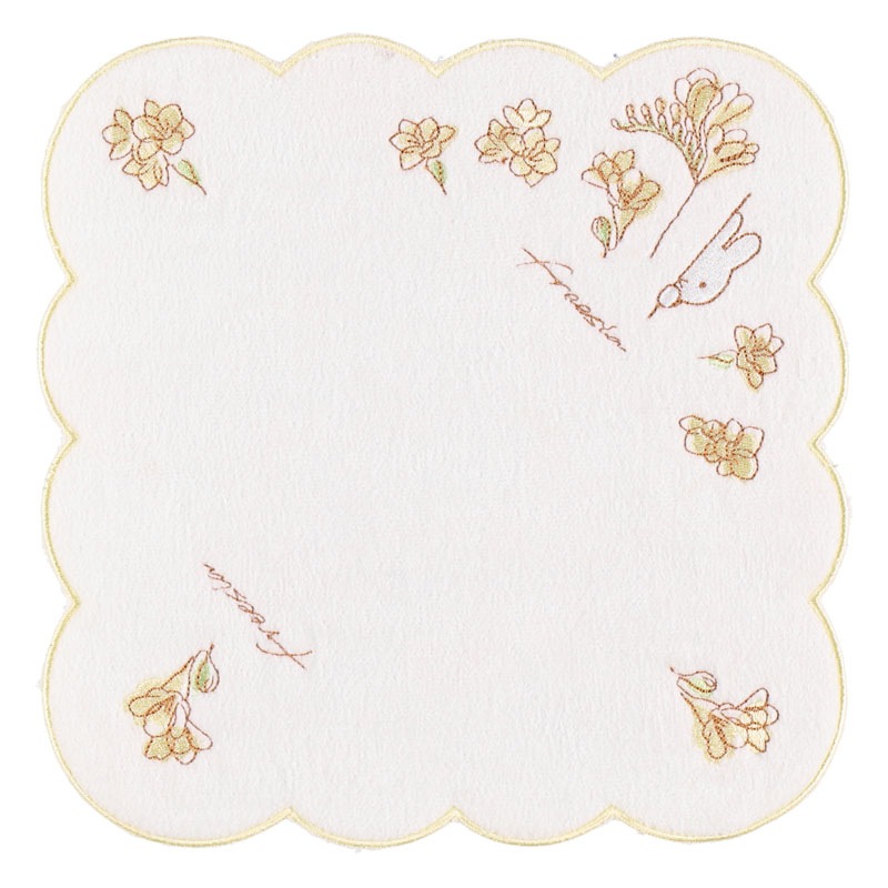 Flower Miffy バースデーフラワーミニタオル フリージア アート