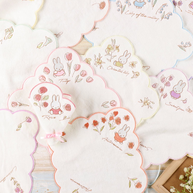 Flower Miffy バースデーフラワーミニタオル チューリップ
