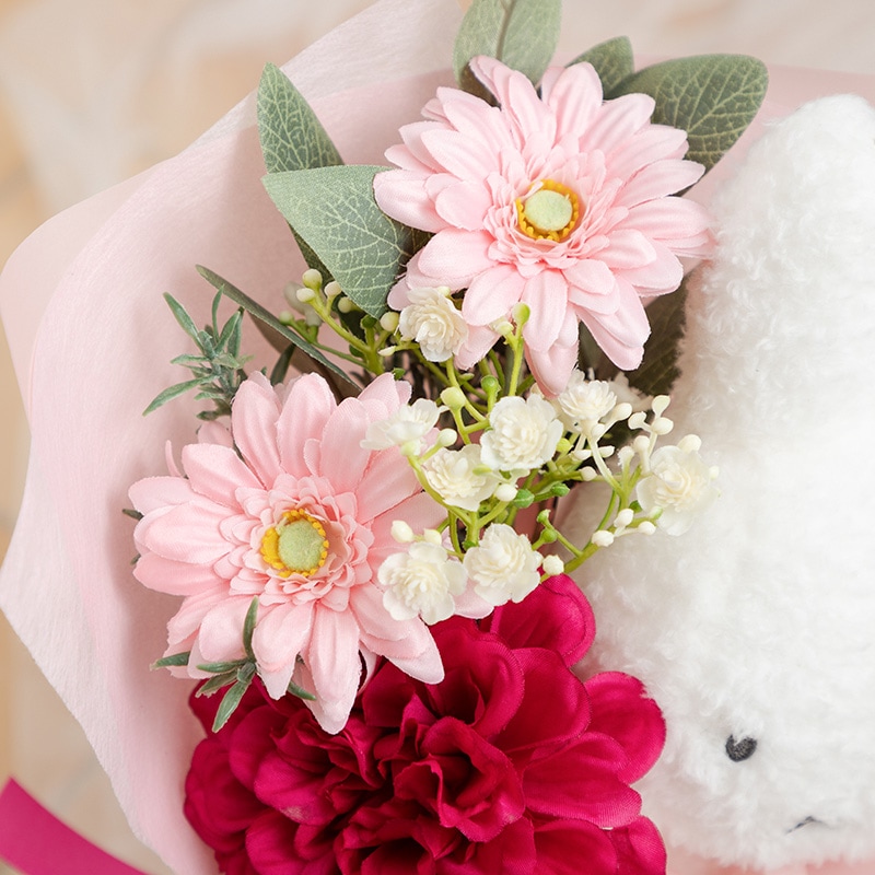 Flower Miffy ほわほわぬいぐるみブーケ ピンク | グッズ商品