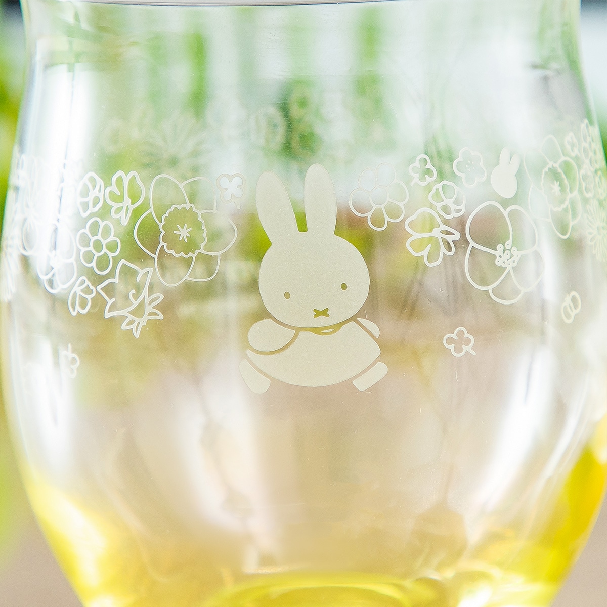 Flower Miffy カラフルグラス フラワーフリル イエロー アートフラワー
