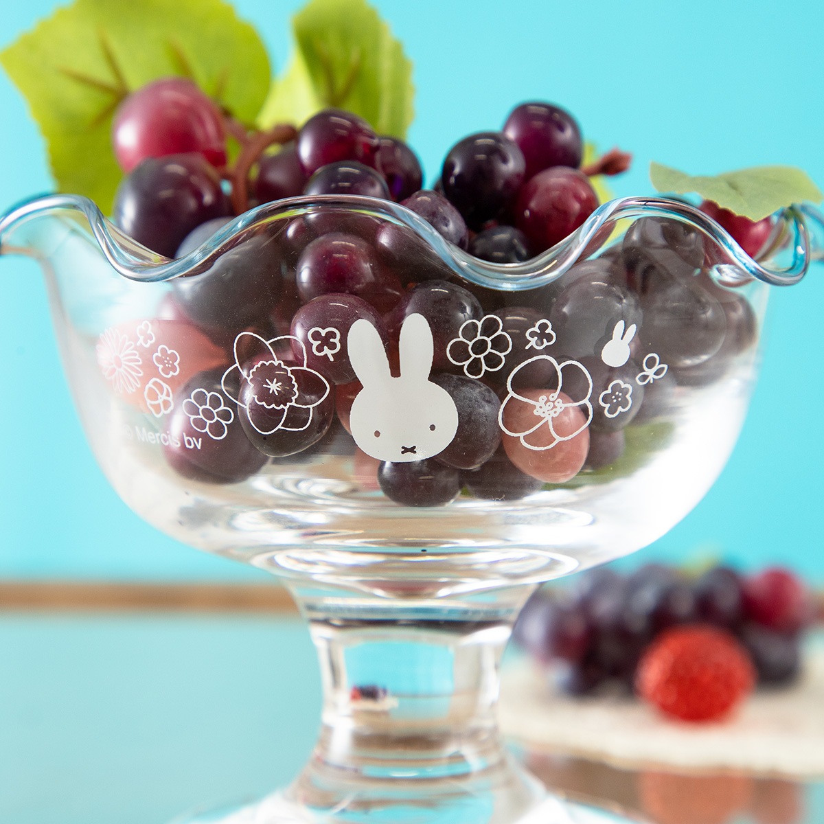 Flower Miffy フリルグラス ブルー アートフラワーセット | グッズ商品