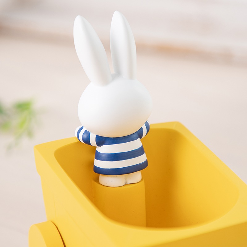 Flower Miffy はなぐるまミニポット イエロー | アレンジメント・花