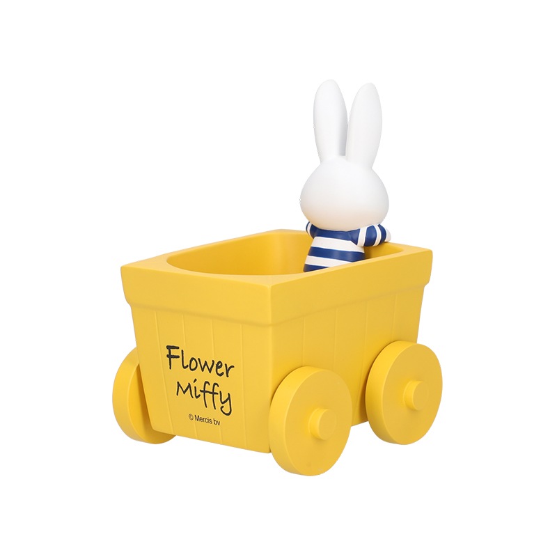 Flower Miffy はなぐるまミニポット イエロー | アレンジメント・花