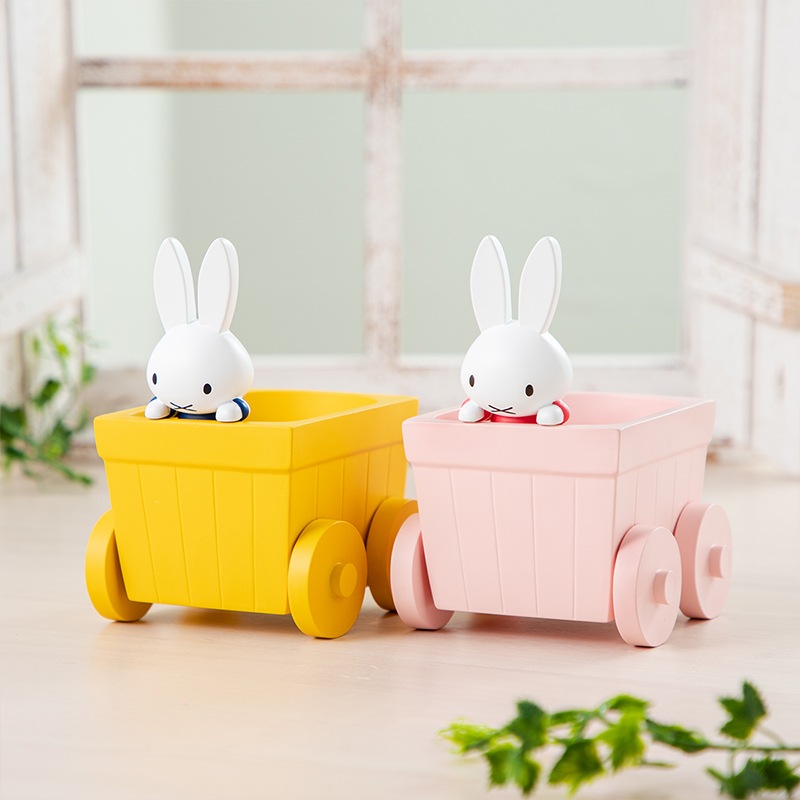 Flower Miffy はなぐるまミニポット イエロー