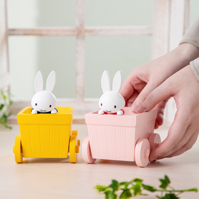 Flower Miffy はなぐるまミニポット イエロー | アレンジメント・花