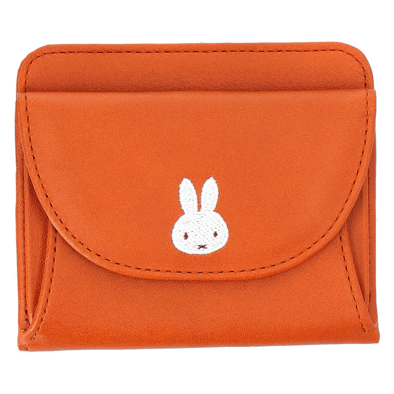 特別価格】フラワーミッフィー ショートウォレット レッドキャメル