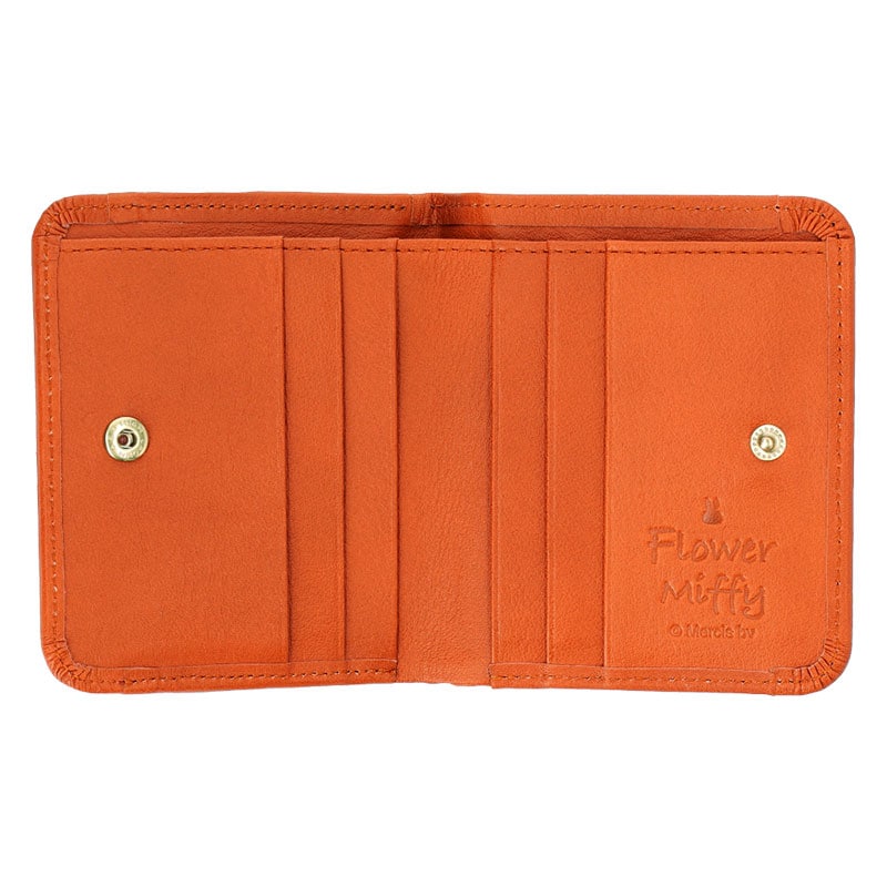 特別価格】フラワーミッフィー ショートウォレット レッドキャメル