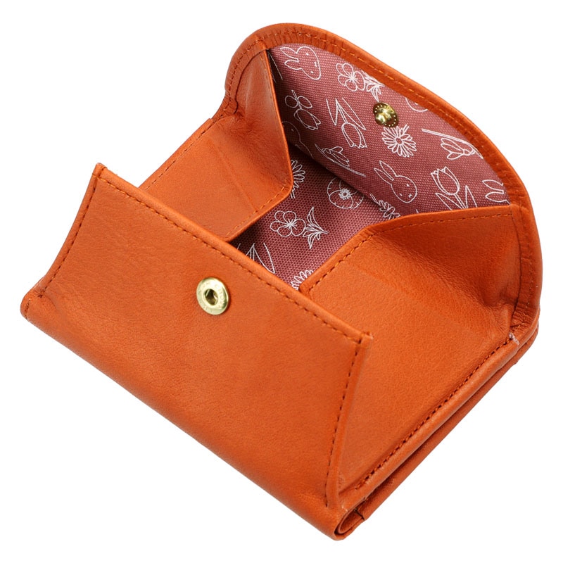 特別価格】フラワーミッフィー ショートウォレット レッドキャメル