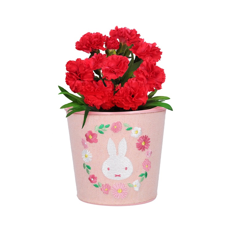 2026母の日】Flower Miffy 刺繍ブリキ缶 