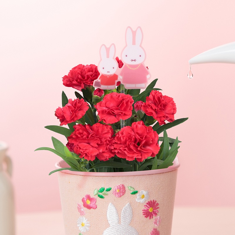 2309-38  ミディサシェ 香り袋 2個組  ラブリーフラワー リース刺繍 2026母の日】Flower Miffy 刺繍ブリキ缶 