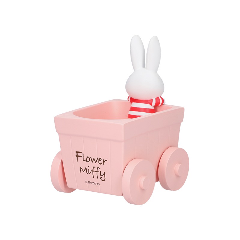 Flower Miffy はなぐるまミニポット ピンク
