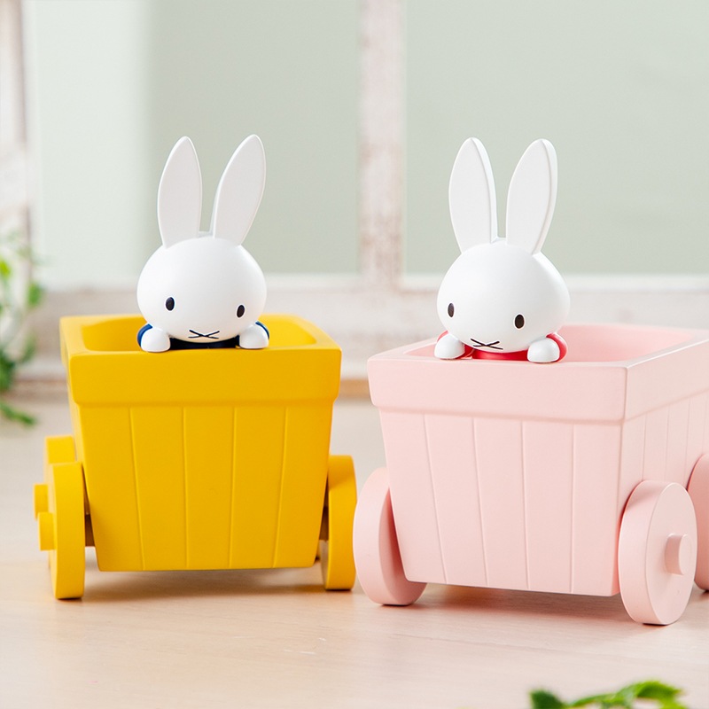 Flower Miffy はなぐるまミニポット ピンク | アレンジメント・花雑貨