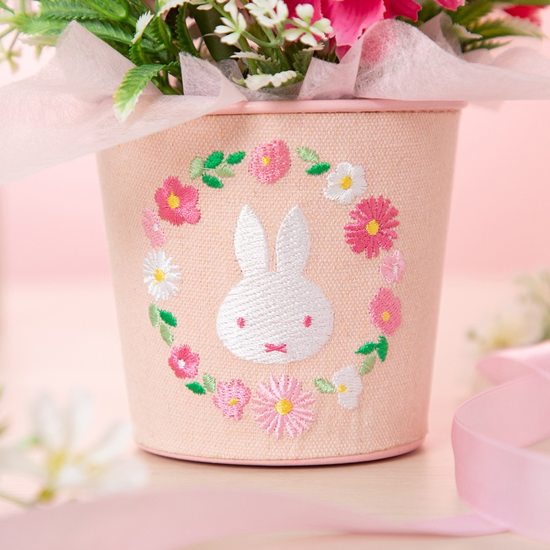 2026母の日】Flower Miffy 刺繍ブリキ缶 