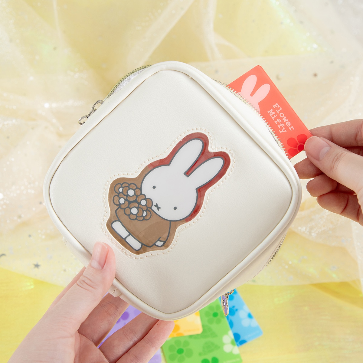 Flower Miffy 着せかえカラフルフラワーポーチ アートフラワーセット