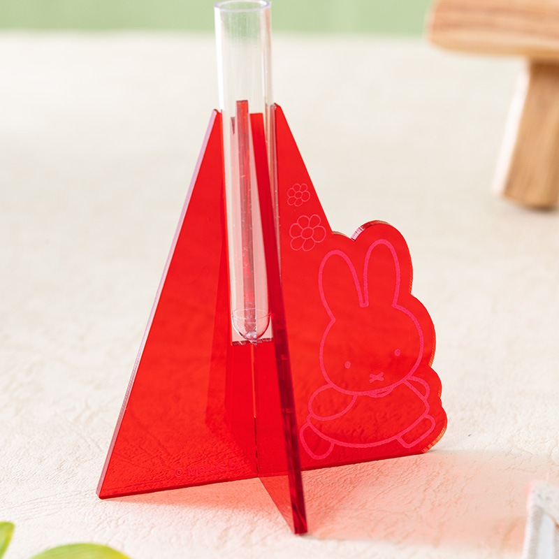 Flower Miffy アクリル一輪挿しKleur RED | アレンジメント・花雑貨