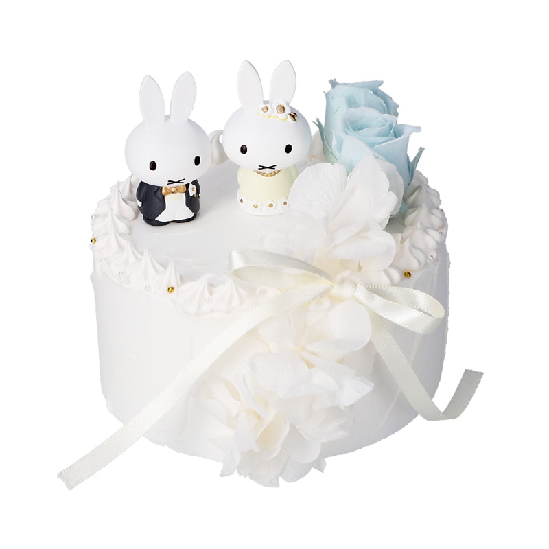Flower Miffy ハッピーウェディングケーキアレンジ ブルー
