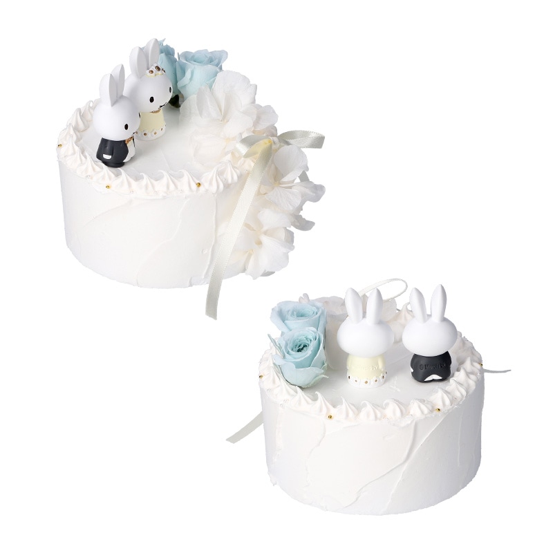 Flower Miffy ハッピーウェディングケーキアレンジ ブルー