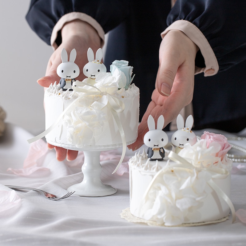 Flower Miffy ハッピーウェディングケーキアレンジ ブルー