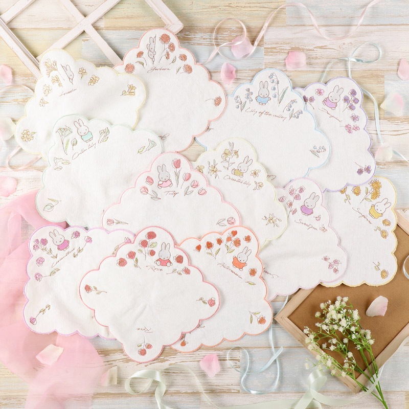 Flower Miffy バースデーフラワーミニタオル ガーベラ アートフラワー