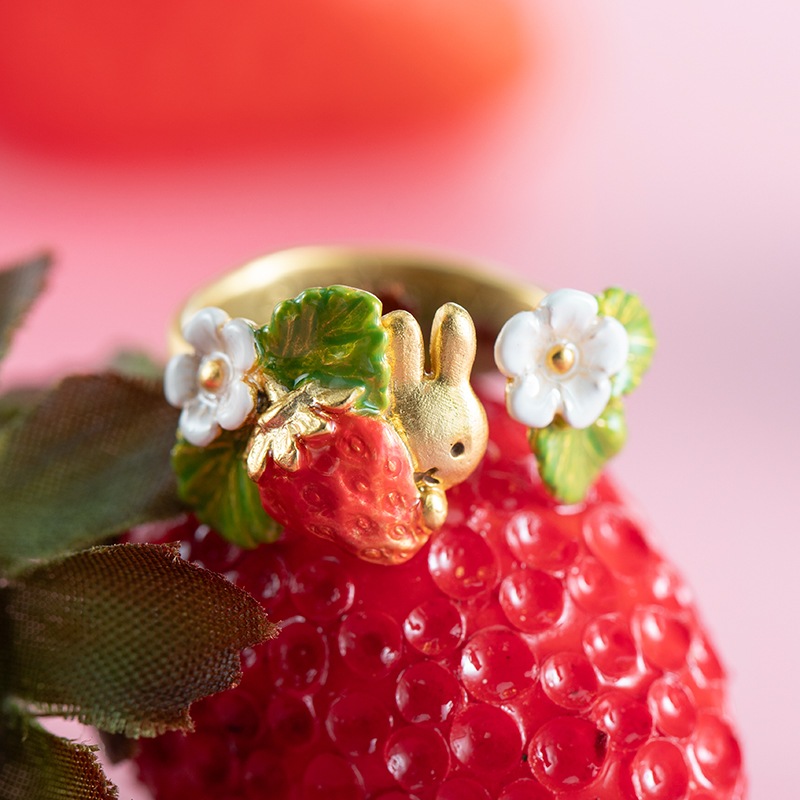 Flower Miffy パルナートポックコラボ いちご リング (ボックス入り