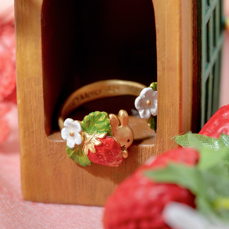 Flower Miffy パルナートポックコラボ いちご リング (ボックス入り