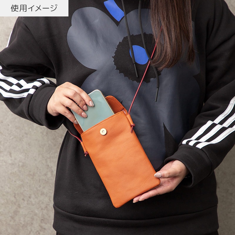 【特別価格】フラワーミッフィー スマホショルダーバッグ レッドキャメル