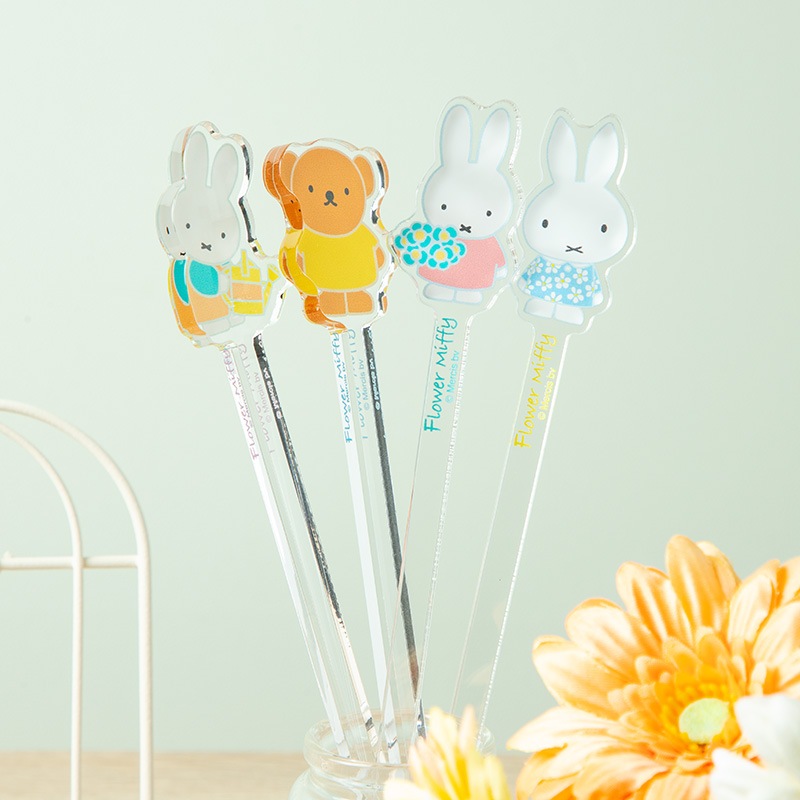 ミッフィー ガーデニングセット Flower Miffy アクリルフラワースティック「ガーデニング