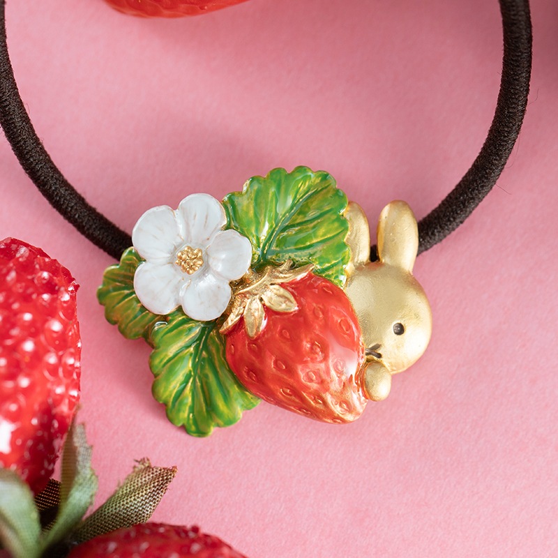 Flower Miffy パルナートポックコラボ いちご ヘアゴム (ボックス入り