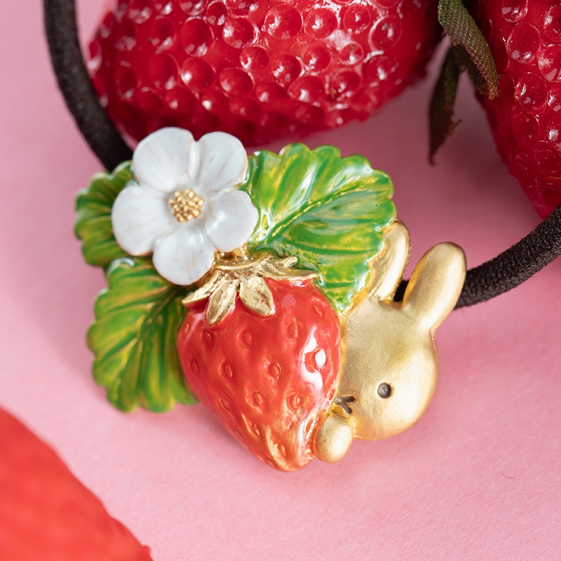 Flower Miffy パルナートポックコラボ いちご ヘアゴム (ボックス入り