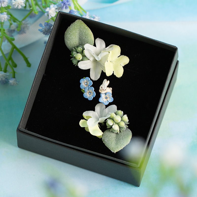 Flower Miffy パルナートポックコラボ ネモフィラとうさぎ リング