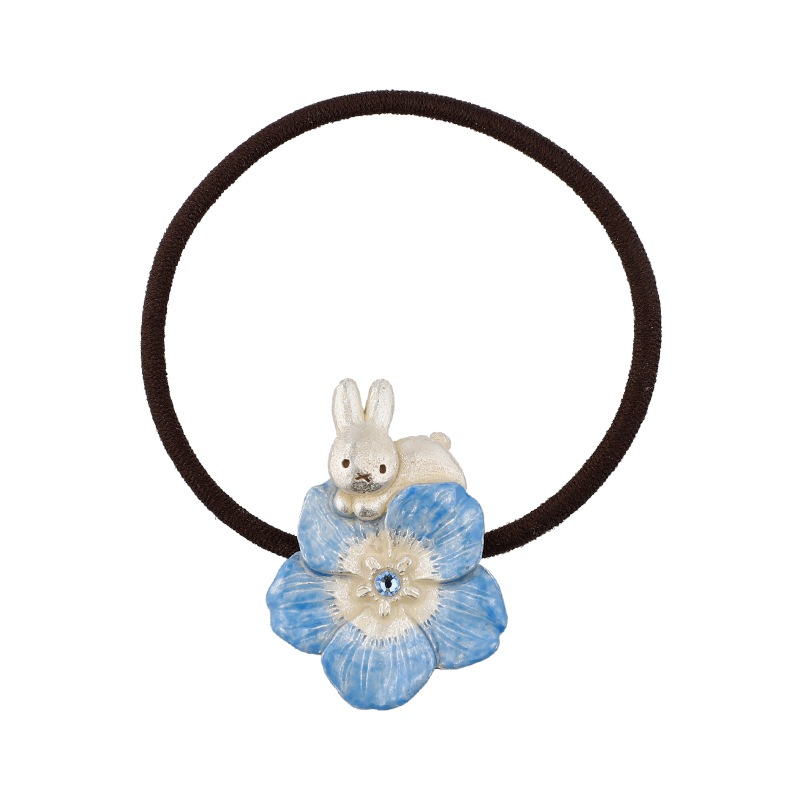 Flower Miffy パルナートポックコラボ ネモフィラとうさぎ ヘアゴム