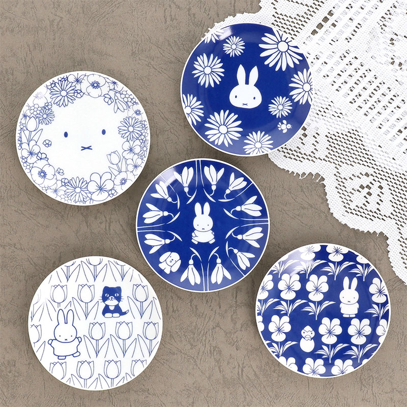 フラワーミッフィー 四季豆皿セット グッズ商品 ミッフィーのお花屋さん Flower Miffy