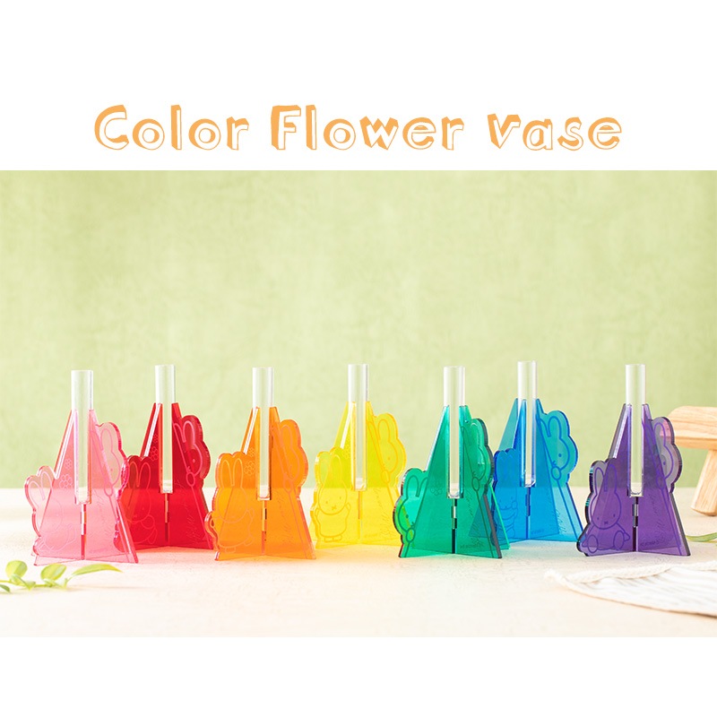 Flower Miffy アクリル一輪挿しKleur PINK