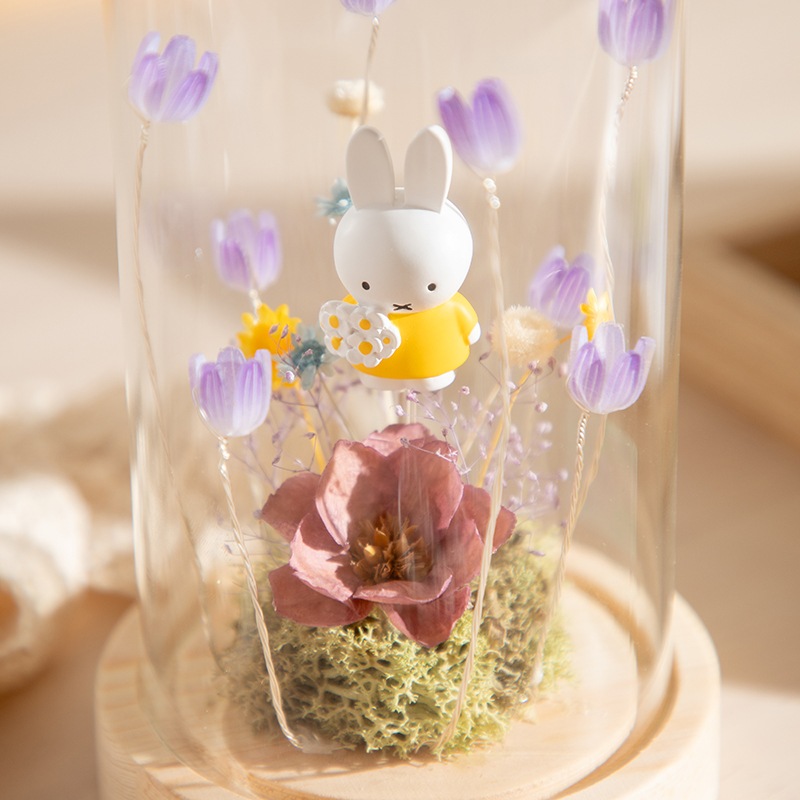 Flower Miffy LEDフラワーアレンジ ドームL パープル | 利用シーンから