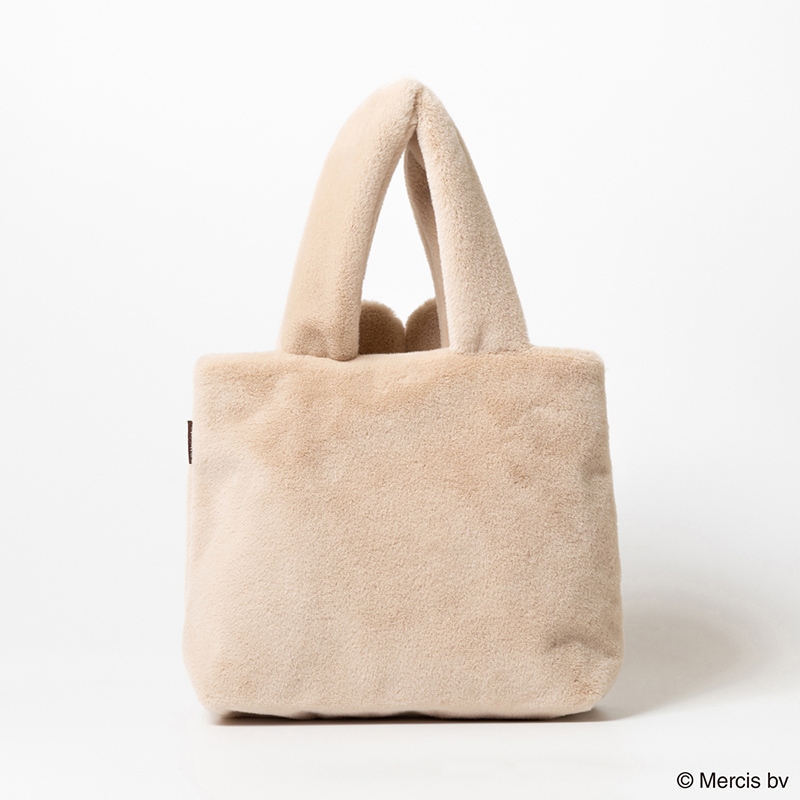 クマ顔トートバッグ ベージュ BRUNA FACE FUR トートバッグ ベージュ | グッズ商品