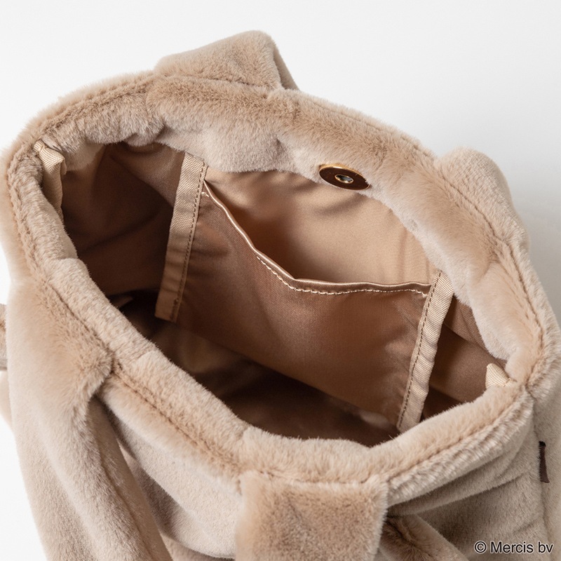 BRUNA FACE FUR トートバッグ ブラウン