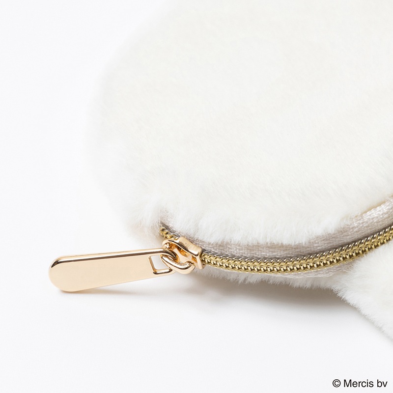 BRUNA FACE FUR ミニミニポーチ ホワイト