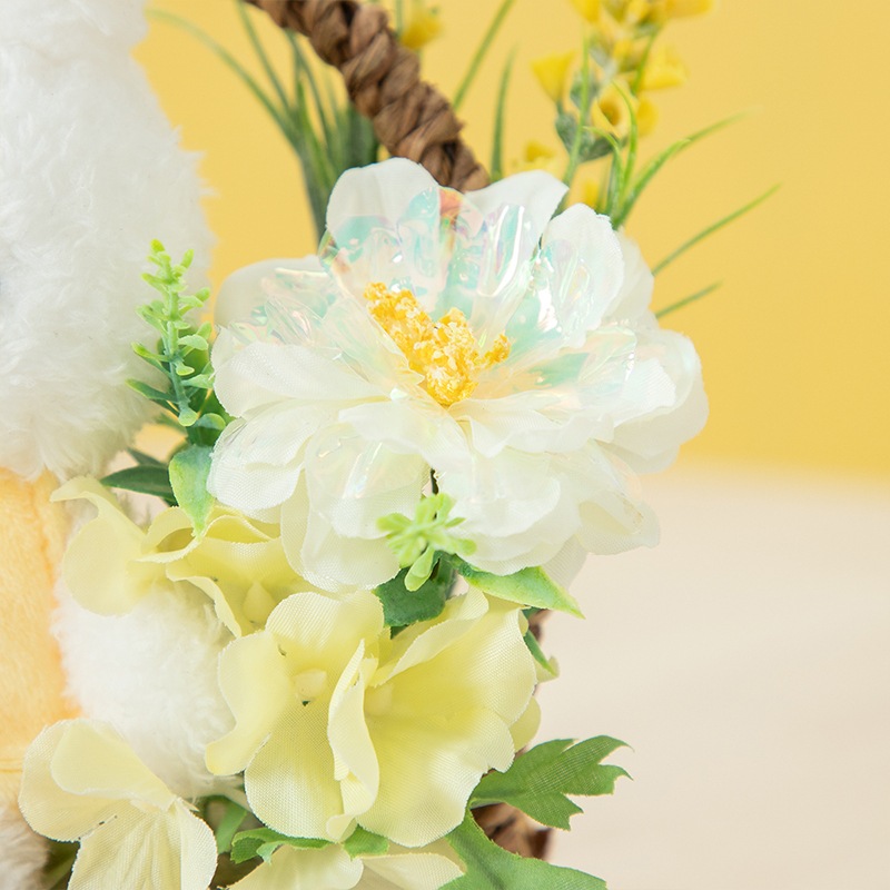Flower Miffy ほわほわマスコット アートフラワーアレンジ ミモザ