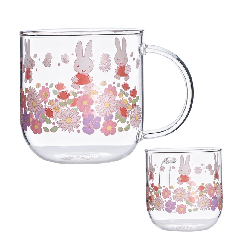 Flowermiffy 耐熱ガラスマグカップフラワーロード グッズ商品 キッチン 食器 食器 ミッフィーのお花屋さん Flower Miffy
