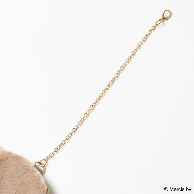 BRUNA FACE FUR ミニミニポーチ ブラウン