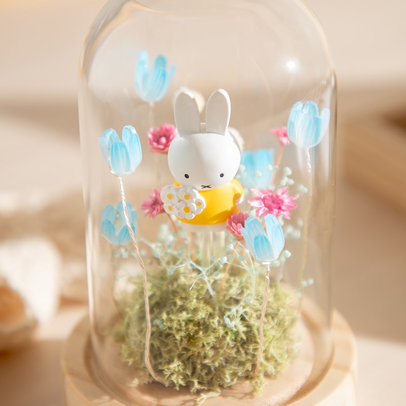 Flower Miffy LEDフラワーアレンジ ドームM ブルー