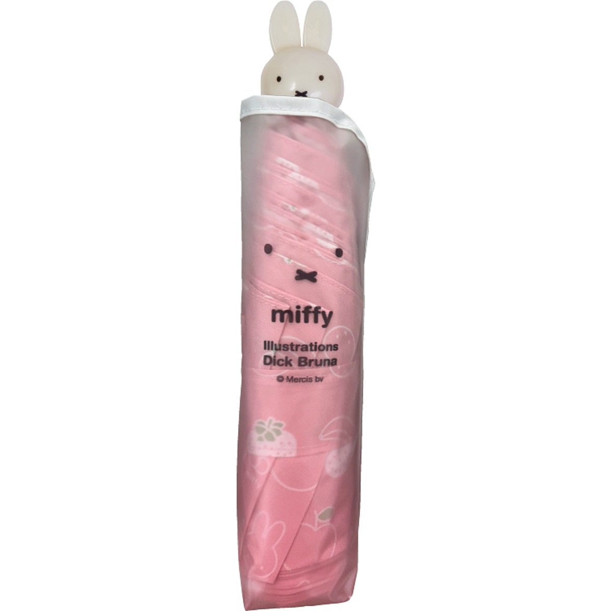 miffy ミッフィーハンドルシリーズ コンパクト折りたたみ傘 いちごと