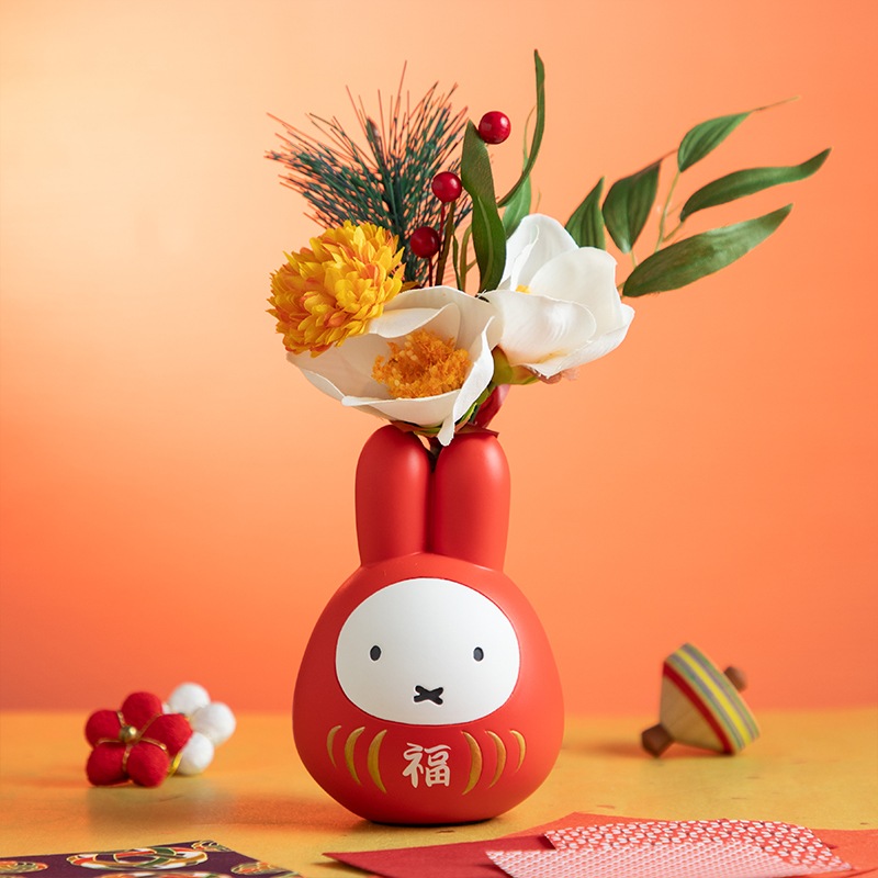 Flower Miffy 福だるま一輪挿し アートフラワーセット | グッズ商品